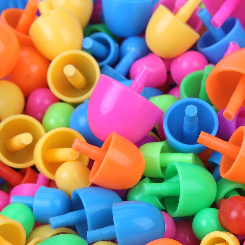 Educational Toys For Children Aged 3 To 6, Educational Puzzles, Building Blocks, Boys' Number Pegs, Mushroom Peg Toys - Image 1